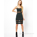 Summer Women Mesh Insert Sheer Sexy Dress for Ladies (JK11008)